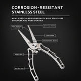 ZERIS FISHING STAINLESS STEEL PLIERS